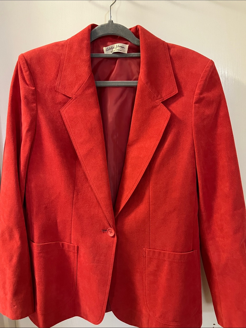 Alfred Dunner Vibrant Red Single-Button Blazer